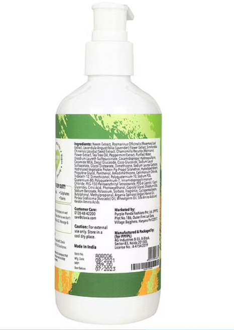 Clovia Botaniqa Anti-Hair-Fall Shampoo with Ayurvedic Formula - Jojoba Oil, Neem & Tea Tree - 300 ml