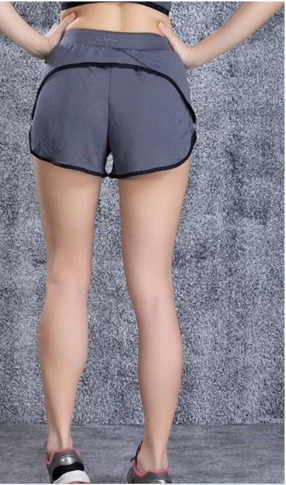 Comfort-Fit Active Shorts in Dark Grey