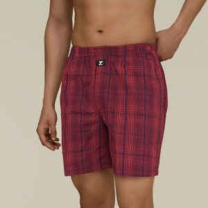 BOXER SHORTS BRIT RED-1