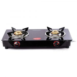 Pigeon Aster Gas Stove 2 Burner with High Powered Brass Burner