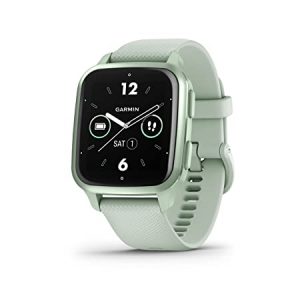 Garmin Venu Sq 2 GPS Smartwatch, All-Day Health Monitoring, Long-Lasting Battery Life, AMOLED Display Metallic Mint