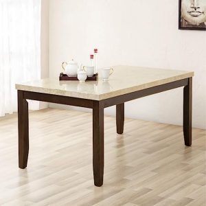 Oxville Marble Top 6-Seater Dining Table-1