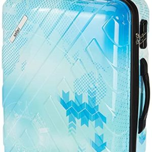 Safari Ray Voyage Trolley Bag Medium Size, 67 cms Printed Hard Side Travel Bag for Men and Women, 4 Wheel Luggage Suitcase for Travelling