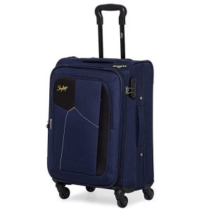 Skybags Rubik Polyester 57.6 cms Blue Softsided Cabin Luggage (STRUW58EBLU)