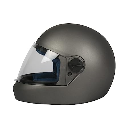 TVS Sil Met JL Full Face Helmet, Grey-1