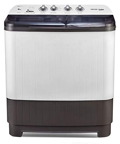 Voltas Beko 8 kg Semi-Automatic Top Loading Washing Machine (WTT80DGRT, Gray) 2020