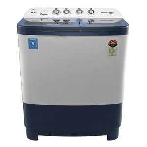 Voltas Beko 8.5 kg Semi-Automatic Top Loading Washing Machine, 2 Casette Filter (WTT85DBLG, Sky Blue)