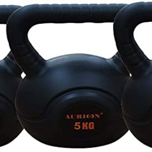 Aurion Heavy Weight Kettle Bell for Strength Cardio Training - Kettle-Bells for Home and Gym Fitness Workout for Bodybuilding Weight Lifting - Single