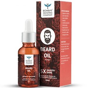 Bombay Shaving Company Beard Oil For Men infused with Cedarwood for hassle free beard maintenance and a 5x smoothness and shine, 30 ml