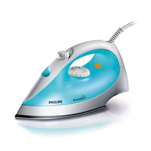 Philips Steam Iron GC1011 01 with 1200 Watts power, linished soleplate, up to 15 g min of steam