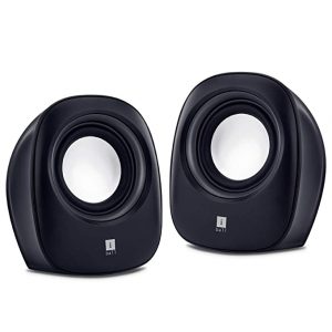 iBall Sound Wave Soundwave2 Multimedia USB 2.0 Subwoofer Speakers with Stereo Sound (1 W, Black)