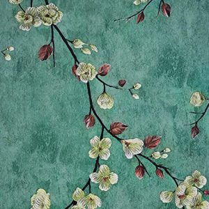 ANNA CREATIONS Wall Stickers Peel and Stick Waterproof DIY Wallpaper Self Adhesive Decals Living Room Hall Bedroom Decoration Polyvinyl Chloride Vinyl PVC Wallpaper (45.72 x 304.8 cm) (Floral Vintage)