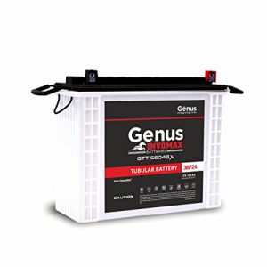 Genus Invomax GTT56048X 150 AH Tall Tubular Inverter Battery for Home and Office (White)