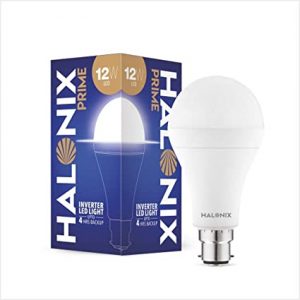 Halonix Prime 12W B22D Inverter Rechargebale Emergency Led Bulb (Pack of 1, White)