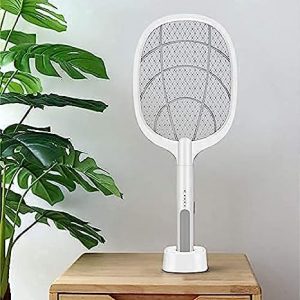Household Mosquito Killer Racket - Electric Fly Swatter for The Kitchen - Uses a Uv Light Lamp to Kill Mosquitoes While Charging and Supposedly Has a Bat with Electric Insect Killer (Bat).