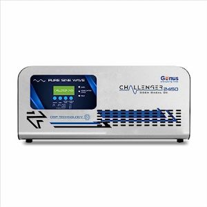 Inverter for Home by Genus - Challenger 2450 24V - Double Battery Inverter with Pure Sine Wave Output is Best for Home & Office Appliances Safety - Has Unique Battery Revival Mode
