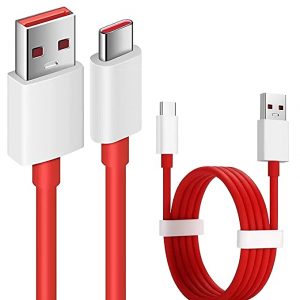 LIRAMARK 65W OnePlus Dash Warp Charge Cable, USB A to Type C Data Sync Fast Charging Cable Compatible with One Plus, Smartphone, Tablet, Macbook