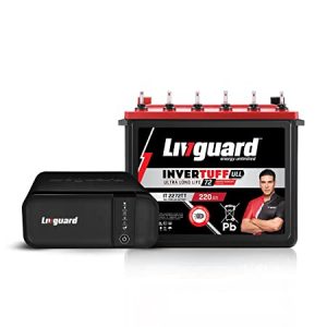 Livguard LG1550i_IT 2072TT 1250VA 12V Inverter (Square Wave) with 200Ah Tall Tubular Battery Smart Artificial Intelligence Inverter with Battery for Home & Offices