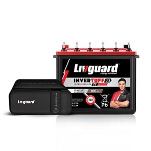 Livguard LG900_IT 1672TT 800VA 12V Inverter (Square Wave) with 160Ah Tall Tubular Battery Smart Artificial Intelligence Inverter with Battery for Home & Offices