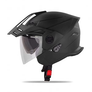 Steelbird SBH-23 GT Plus Half Face ISI Certified Helmet with Inner Sun Shield