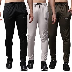 VIMAL JONNEY Men's Slim Fit Polyester Blend Trackpants