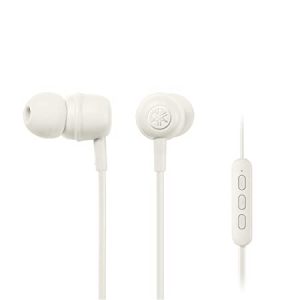 YAMAHA EP-E30A Wireless Bluetooth in Ear Neckband Headphone with Mic for Phone Call, Listening Care (White)