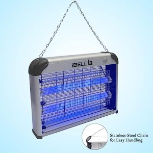 iBELL 20W OS102IK Insect Killer Machine Bug Zapper Fly Catcher for Home Restaurants, Hotels & Offices, UV Bulbs, Insect Control (Grey)