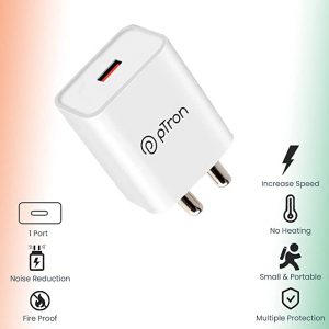 pTron Volta 12W Single Port USB Fast Charger, BIS Certified, Made in India Wall Charger Adapter