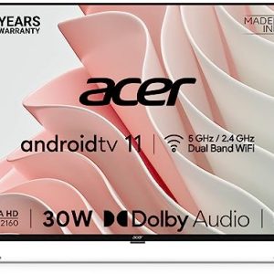 Acer 109 cm (43 inches) I Series 4K Ultra HD Android Smart LED TV AR43AR2851UDFL (Black)