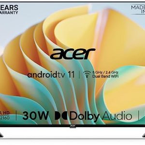 Acer 139 cm (55 inches) I Series 4K Ultra HD Android Smart LED TV AR55AR2851UDFL (Black)