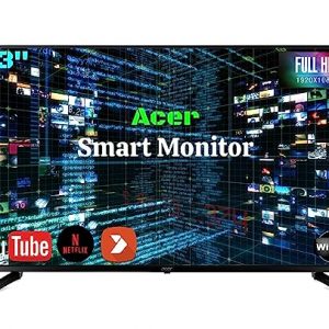 Acer DA430 43 Inch Smart Full HD IPS Panel LCD Monitor with LED Backlight Streaming TV, Netflix, YouTube Media Playback Wireless Mirroring Bluetooth 5.0 HDR 10 Desktop Mode I Remote