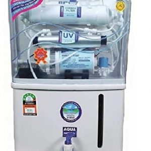 Aqua Grand+ Natural RO+UV+UF TDS Controller Swift Ro Water Purifier Filter For Home, Kitchen 12L Per Hour Capacity, Convenient for Borewell & Municipal (White)