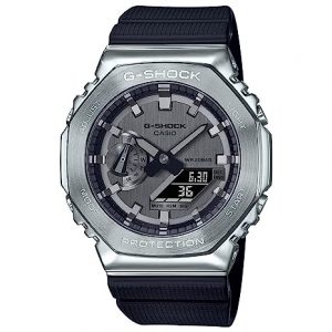 Casio Analog-Digital Gray Dial Men's Watch-GM-2100-1ADR