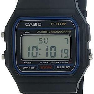 Casio Youth Series Digital Black Dial Unisex Watch - F-91W-1Q(D002)