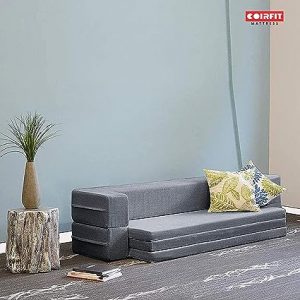 Coirfit Smart Homes Cat Nap Sofa Cum Bed, 3 Seater, Queen Size (5'x6')(Grey)