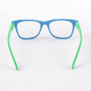 Intellilens Wayfarer Kids Computer Glasses for Eye Protection Zero Power, Anti Glare & Blue Light Filter Glasses Blue Cut Lenses for Boys and Girls
