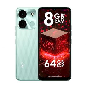 Itel A60s (4GB RAM + 64GB ROM, Up to 8GB RAM with Memory Fusion 8MP AI Rear Camera 5000mAh Battery with 10W Charging Faceunlock & Fingerprint -Glacier Green