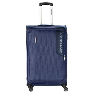 Kamiliant by American Tourister KAM KOJO 79 Cms Large Check-in Polyester Soft Sided 4 Wheels Smooth Wheels Check-in Luggage, Blue