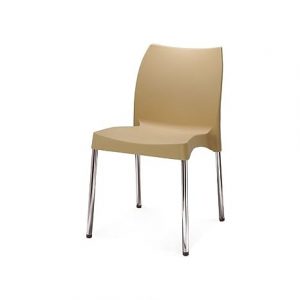 Nilkamal Novella 07 Polypropylene Chair Beige