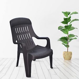 Nilkamal WEEKENDER Plastic Mid Back Chair Chairs for Home Dining Room Bedroom Kitchen Living Room Office - Outdoor - Garden Dust Free 100% Polypropylene Stackable Chairs