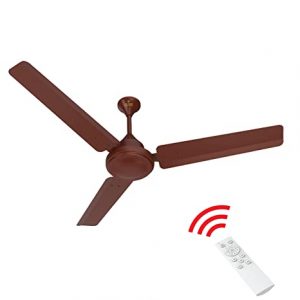 Polycab BLDC 1200 MM High Speed Ceiling Fan (Eteri BLDC With Remote (Luster Brown), 1200 MM)