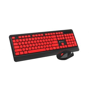 Portronics Key5 Combo Wireless Keyboard and Mouse Set, with 2.4 GHz USB Receiver, Silent Keystrokes, 1200 DPI Optical Tracking