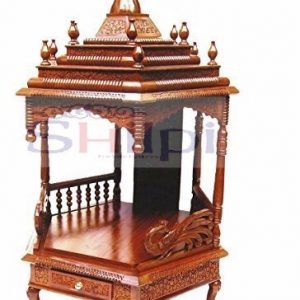 Wooden Temple Wooden Mandir Pooja Temple Pooja Mandir Puja Esstential Home Temple Pooja Mandap Temple for Home by Shilpi Hand Carved Wooden Mandir