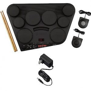 Yamaha DD75 Portable Digital Drums Package with 2 Pedals, Drumsticks - Power Supply Included