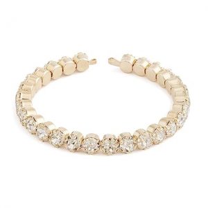 ZAVERI PEARLS Gold Tone Dazzling Diamonds Contemporary Kada Bracelet For Women-ZPFK13688