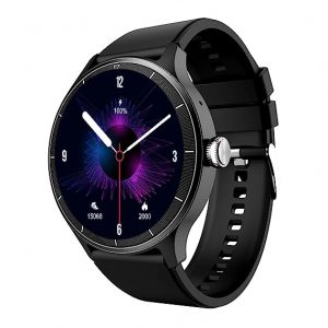 beatXP Flux 1.45 (3.6 cm) Bluetooth Calling smartwatch with round HD display, 415 415 Pixel, 60 Hz refresh rate, Rotary Crown, 500 Nits, always on display, Health tracking, 100+ sports modes