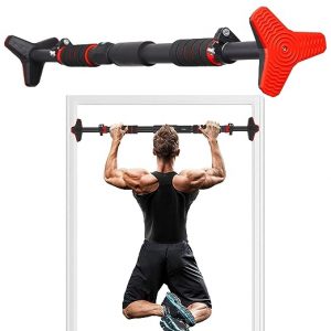 Boldfit Pull Up Bars For Home Workout -Chin Up Bar Gym Accessories for Men Door Way Adjustable Hanging Rod Without Screw, Anti-skid Grip, Strength Training Exercise Bar
