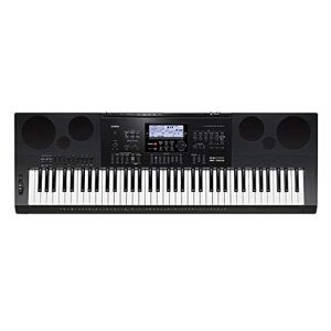 Casio WK7600 76-Key Workstation Keyboard with Power Supply and Piano tones, Black
