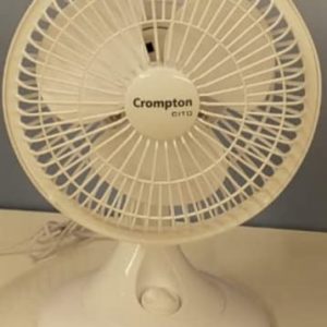 Crompton Cito Highspeed Personal 225 MM Table Fan (White)