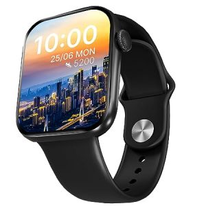 CrossBeats Stellr Large 2.01 Super AMOLED Always ON Bluetooth Calling Smartwatch, Rotating Crown, Built-In Games, Alarm, Calculator